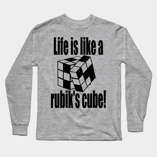 Life is like a rubik's cube! Long Sleeve T-Shirt by VivaLux